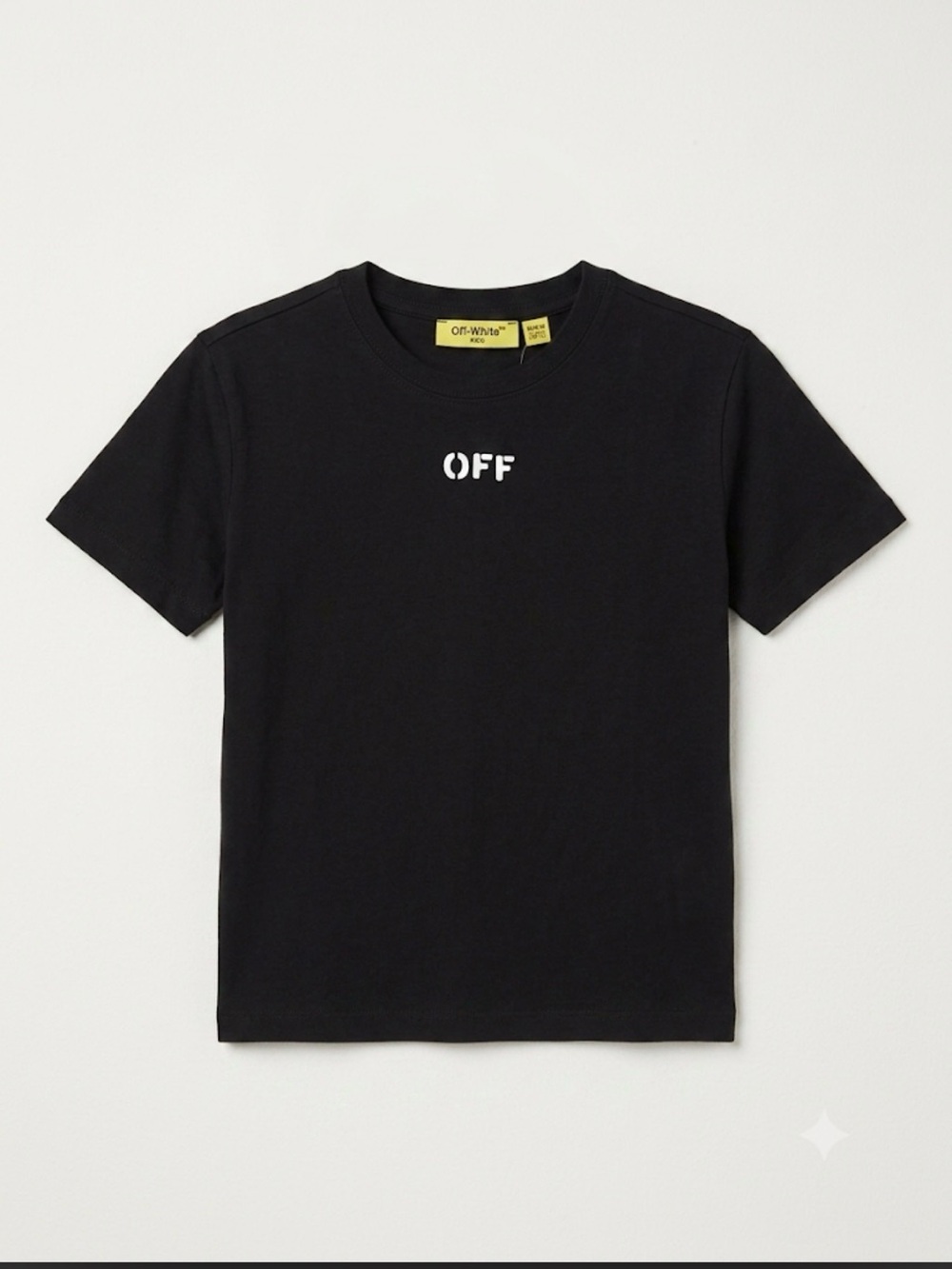 NWT Off-White Kids Scribble Diagonal Logo T-Shirt Black M 10 12 Fits Womens XS S